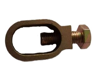 3/4" Ground rod with rounded end so rod has complete contact.